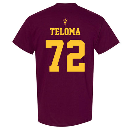 Arizona State - NCAA Football : Doughless Teloma - Fashion Shersey T-Shirt-1