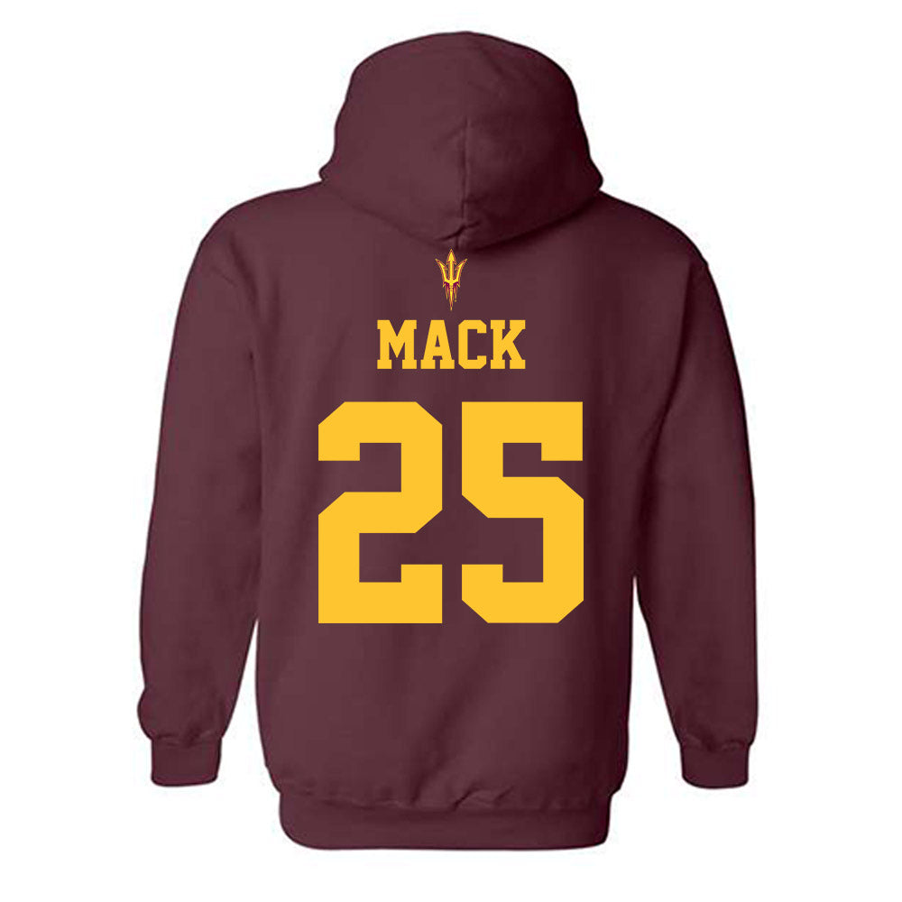 Arizona State - NCAA Football : Cardae Mack - Fashion Shersey Hooded Sweatshirt-1
