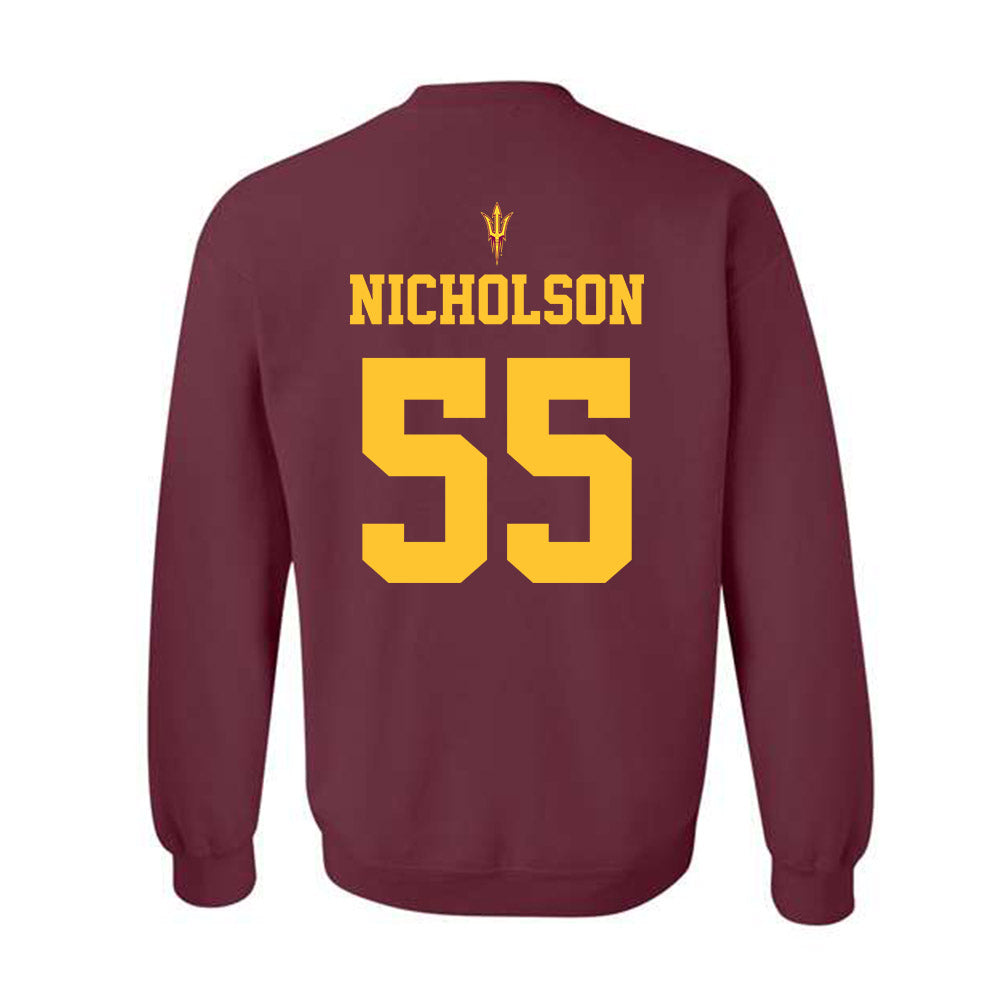 Arizona State - NCAA Football : Niniva Nicholson - Fashion Shersey Crewneck Sweatshirt-1