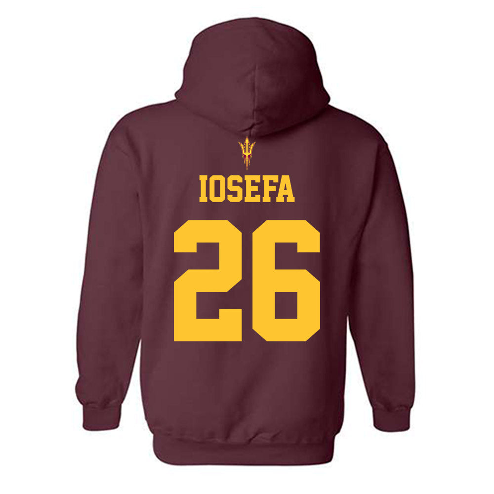 Arizona State - NCAA Football : Isaiah Iosefa - Fashion Shersey Hooded Sweatshirt-1