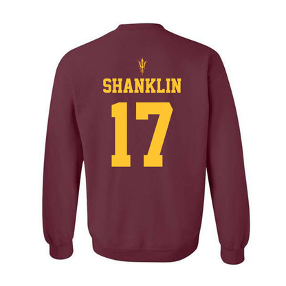Arizona State - NCAA Football : Joshua Shanklin - Fashion Shersey Crewneck Sweatshirt-1
