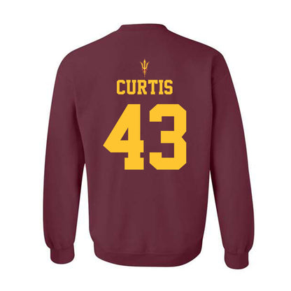 Arizona State - NCAA Football : Grayson Curtis - Fashion Shersey Crewneck Sweatshirt-1