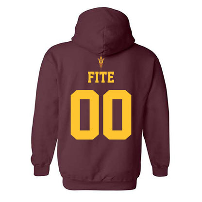Arizona State - NCAA Football : CJ Fite - Fashion Shersey Hooded Sweatshirt-1
