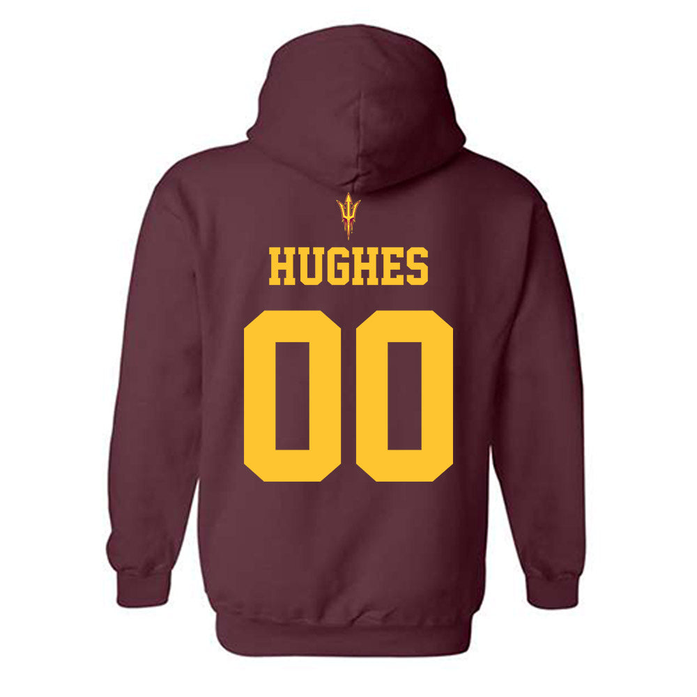 Arizona State - NCAA Football : Martell Hughes - Fashion Shersey Hooded Sweatshirt-1