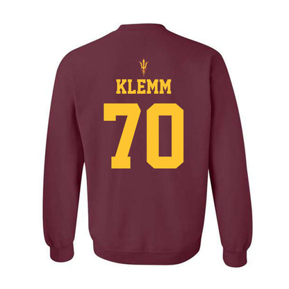 Arizona State - NCAA Football : Jalen Klemm - Fashion Shersey Crewneck Sweatshirt-1
