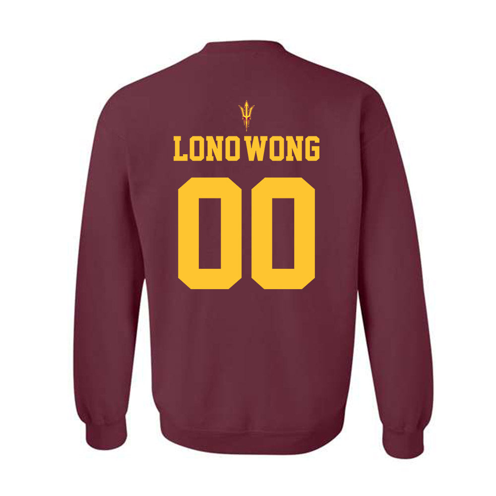Arizona State - NCAA Football : Blazen Lono-Wong - Fashion Shersey Crewneck Sweatshirt-1
