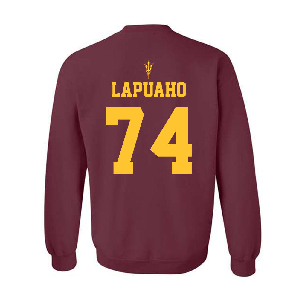 Arizona State - NCAA Football : Siosaia Lapuaho - Fashion Shersey Crewneck Sweatshirt-1