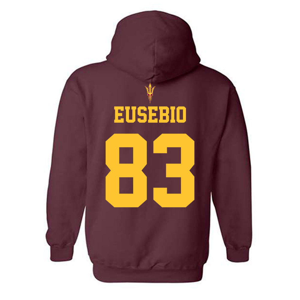 Arizona State - NCAA Football : Derek Eusebio - Fashion Shersey Hooded Sweatshirt-1