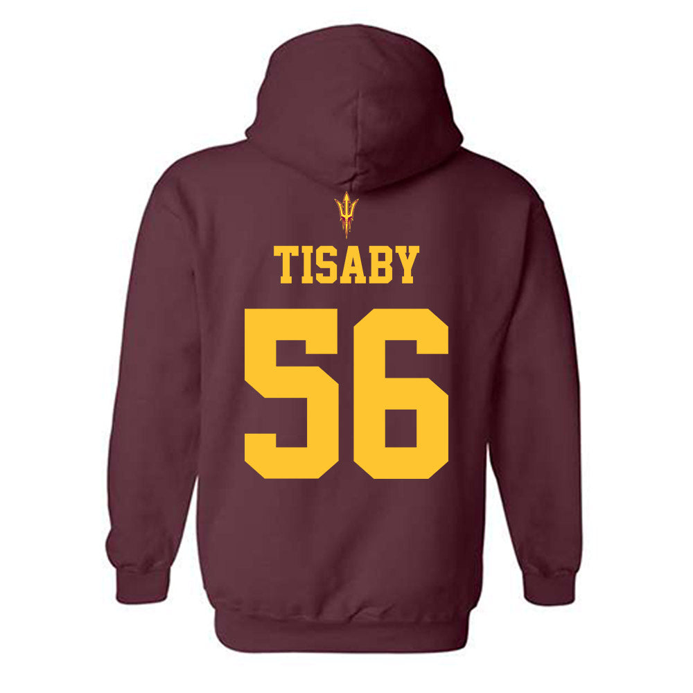 Arizona State - NCAA Football : Cortavious Tisaby - Fashion Shersey Hooded Sweatshirt-1