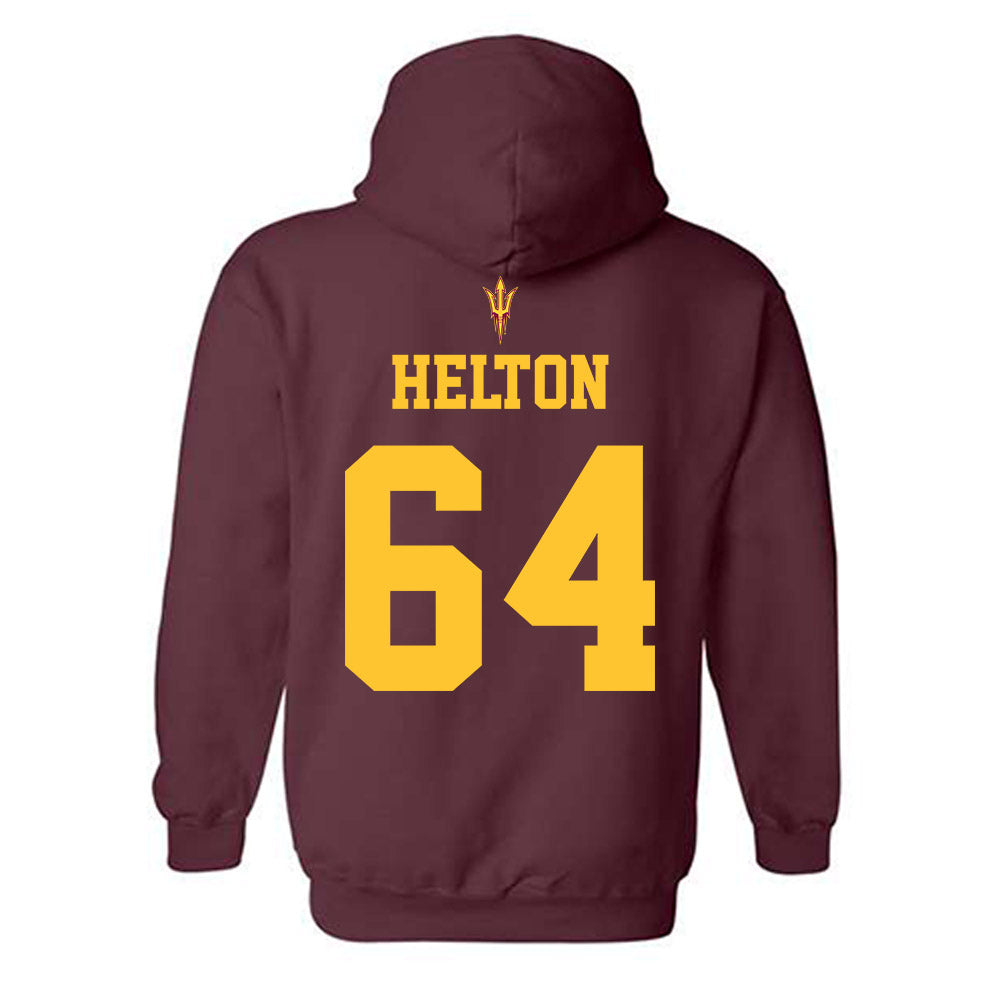 Arizona State - NCAA Football : Wade Helton - Fashion Shersey Hooded Sweatshirt-1
