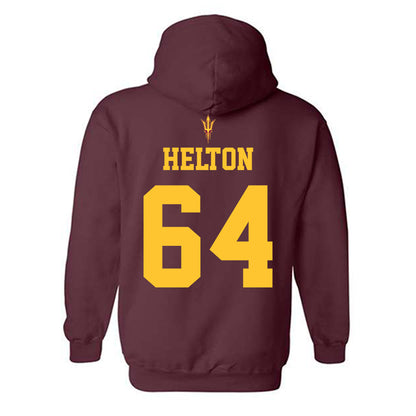 Arizona State - NCAA Football : Wade Helton - Fashion Shersey Hooded Sweatshirt-1