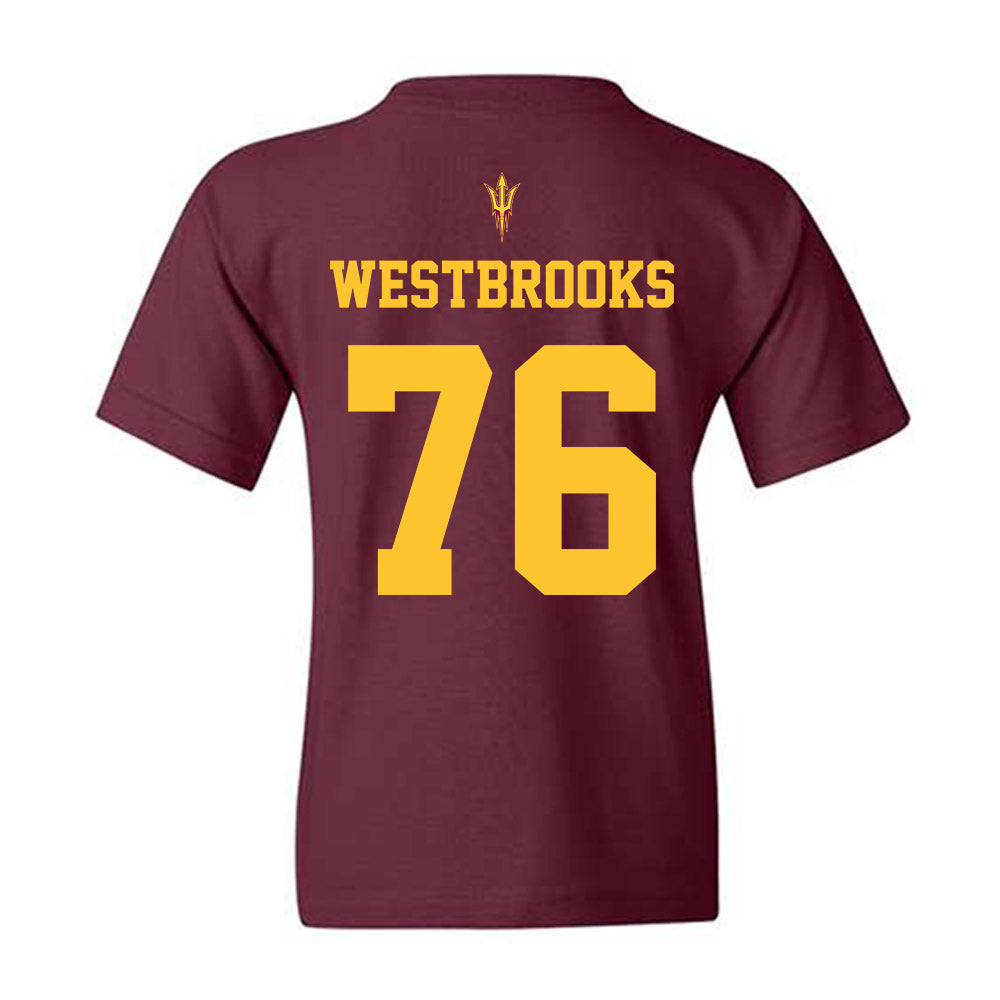 Arizona State - NCAA Football : Champ Westbrooks - Fashion Shersey Youth T-Shirt-1