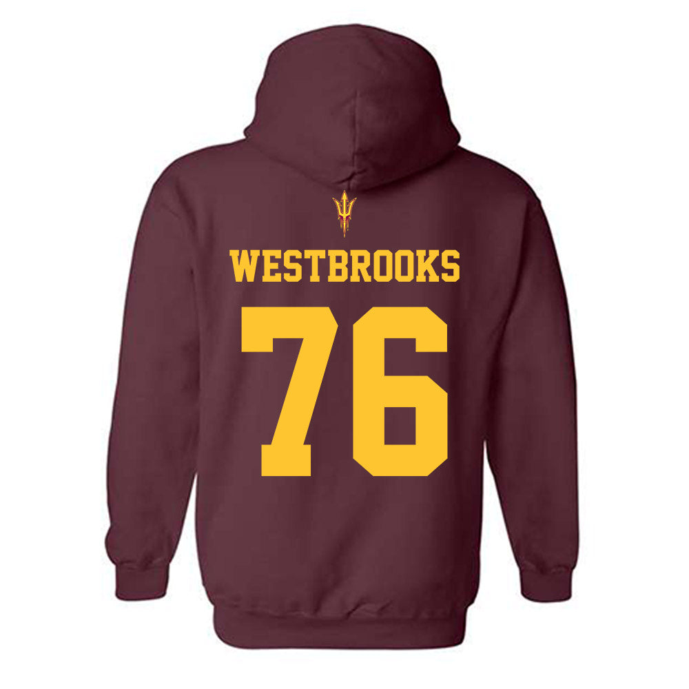 Arizona State - NCAA Football : Champ Westbrooks - Fashion Shersey Hooded Sweatshirt-1