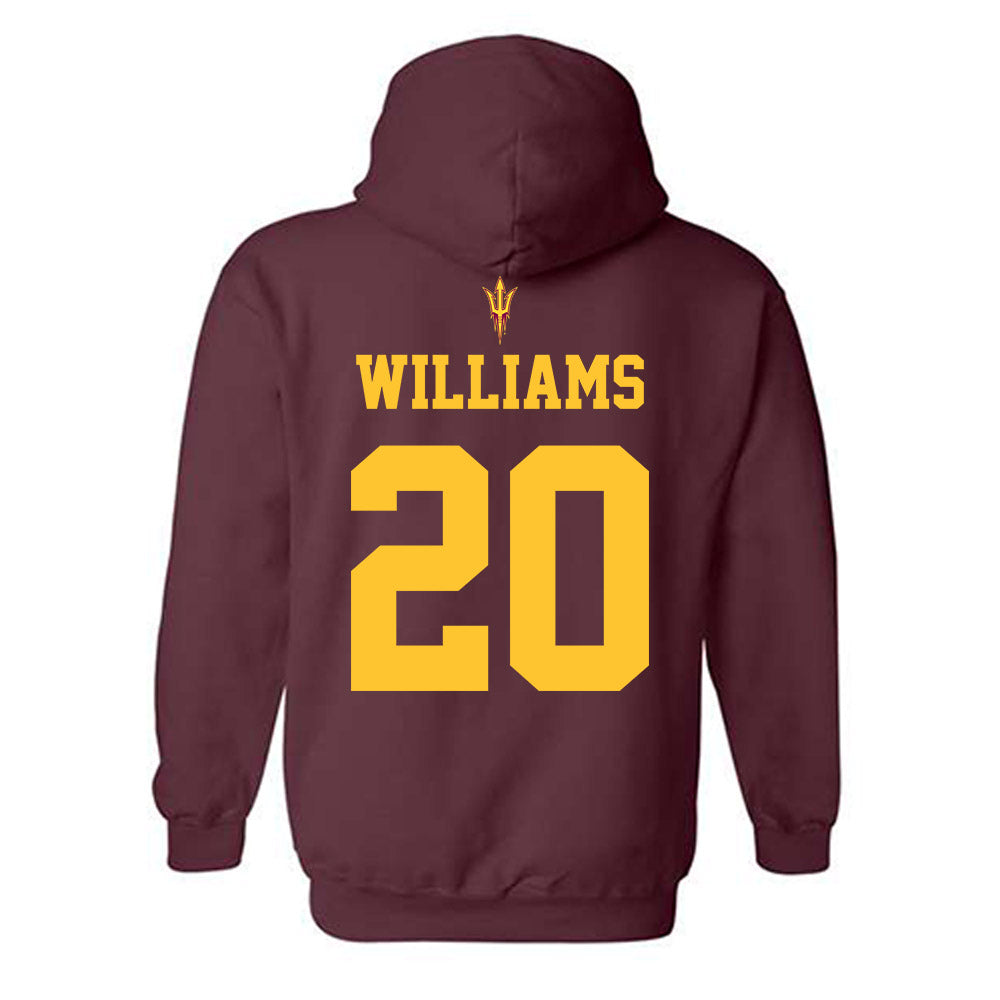 Arizona State - NCAA Football : Maurice Williams - Fashion Shersey Hooded Sweatshirt-1
