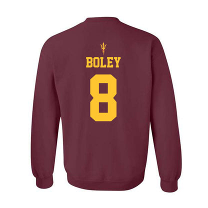 Arizona State - NCAA Football : Cutter Boley - Fashion Shersey Crewneck Sweatshirt-1