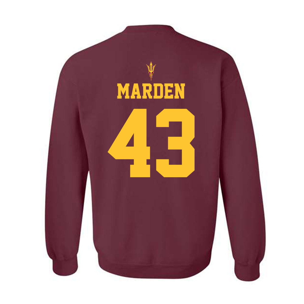 Arizona State - NCAA Football : Mason Marden - Fashion Shersey Crewneck Sweatshirt-1