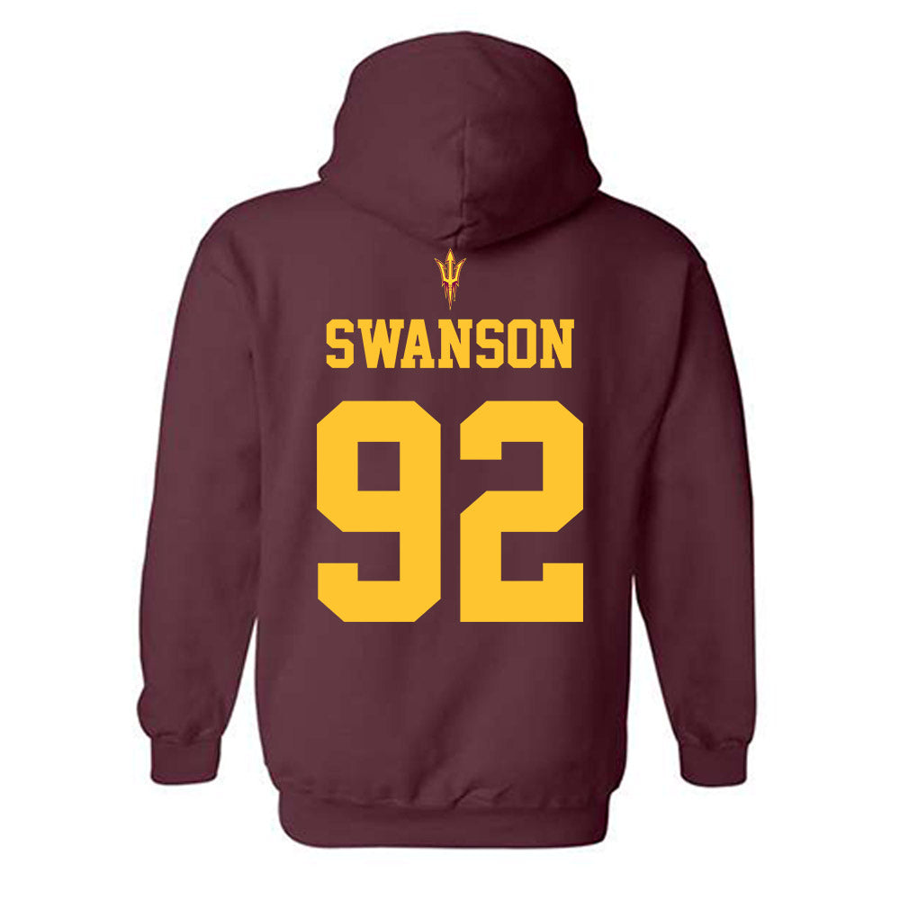 Arizona State - NCAA Football : Zac Swanson - Fashion Shersey Hooded Sweatshirt-1