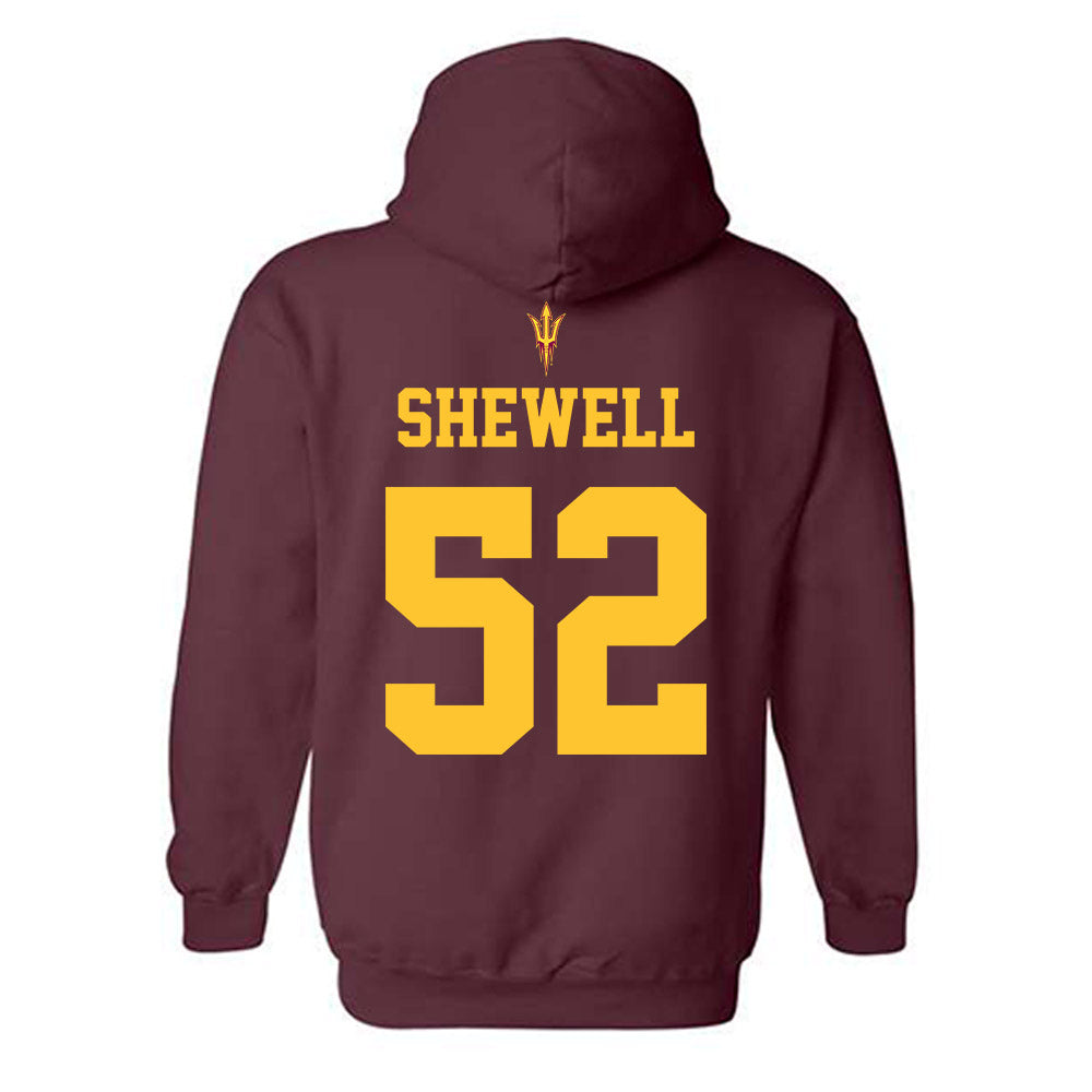 Arizona State - NCAA Football : Ian Shewell - Activate The Valley Hooded Sweatshirt-1