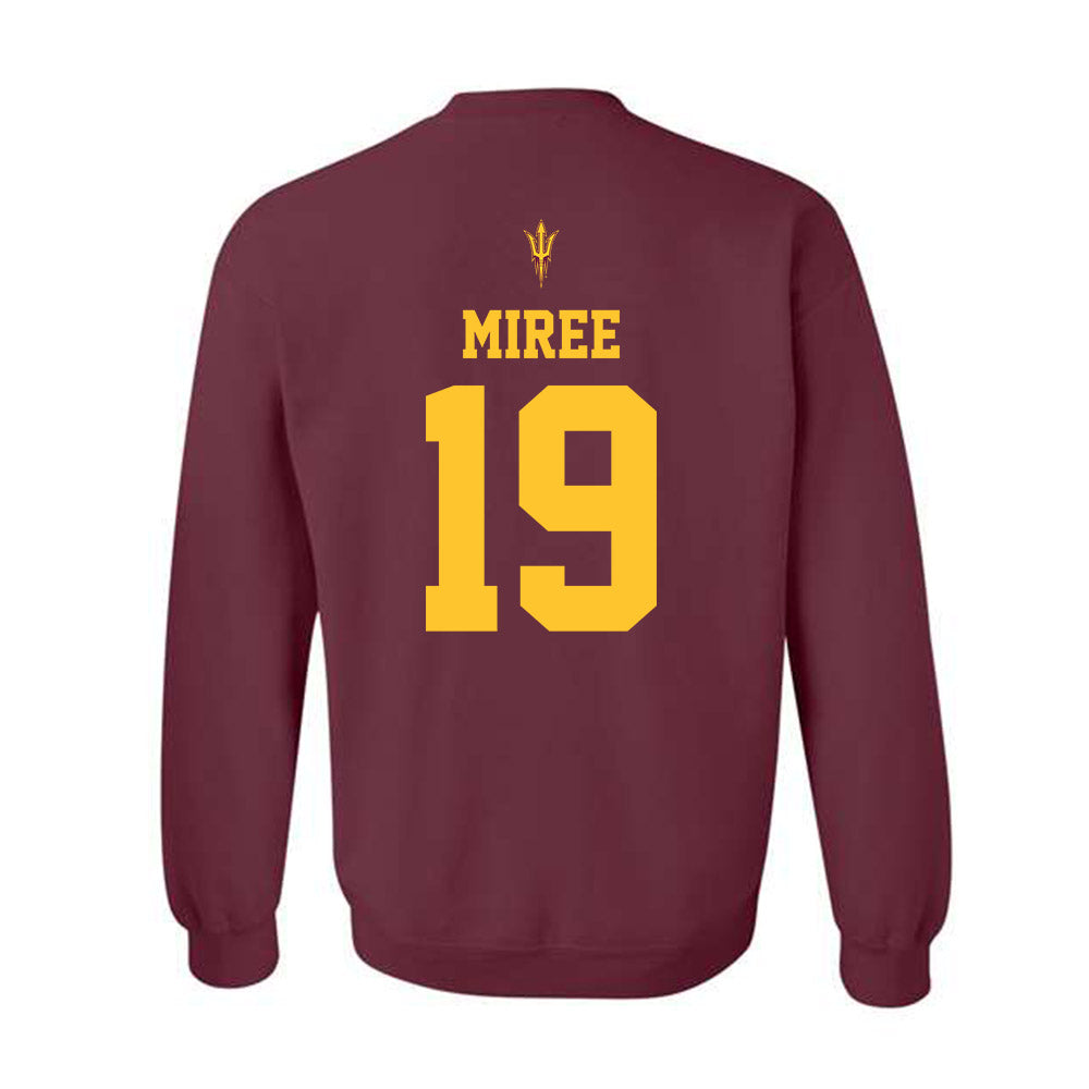 Arizona State - NCAA Football : Landen Miree - Activate The Valley Crewneck Sweatshirt-1