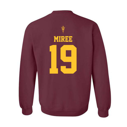 Arizona State - NCAA Football : Landen Miree - Activate The Valley Crewneck Sweatshirt-1