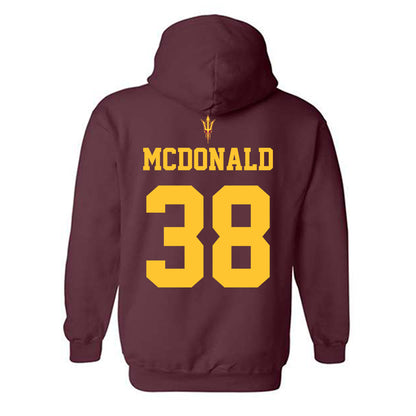 Arizona State - NCAA Football : Kyan McDonald - Activate The Valley Hooded Sweatshirt-1