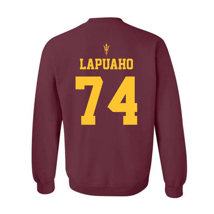 Arizona State - NCAA Football : Siosaia Lapuaho - Activate The Valley Crewneck Sweatshirt-1