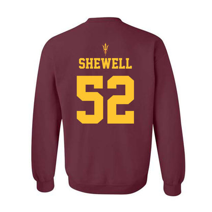 Arizona State - NCAA Football : Ian Shewell - Activate The Valley Crewneck Sweatshirt-1