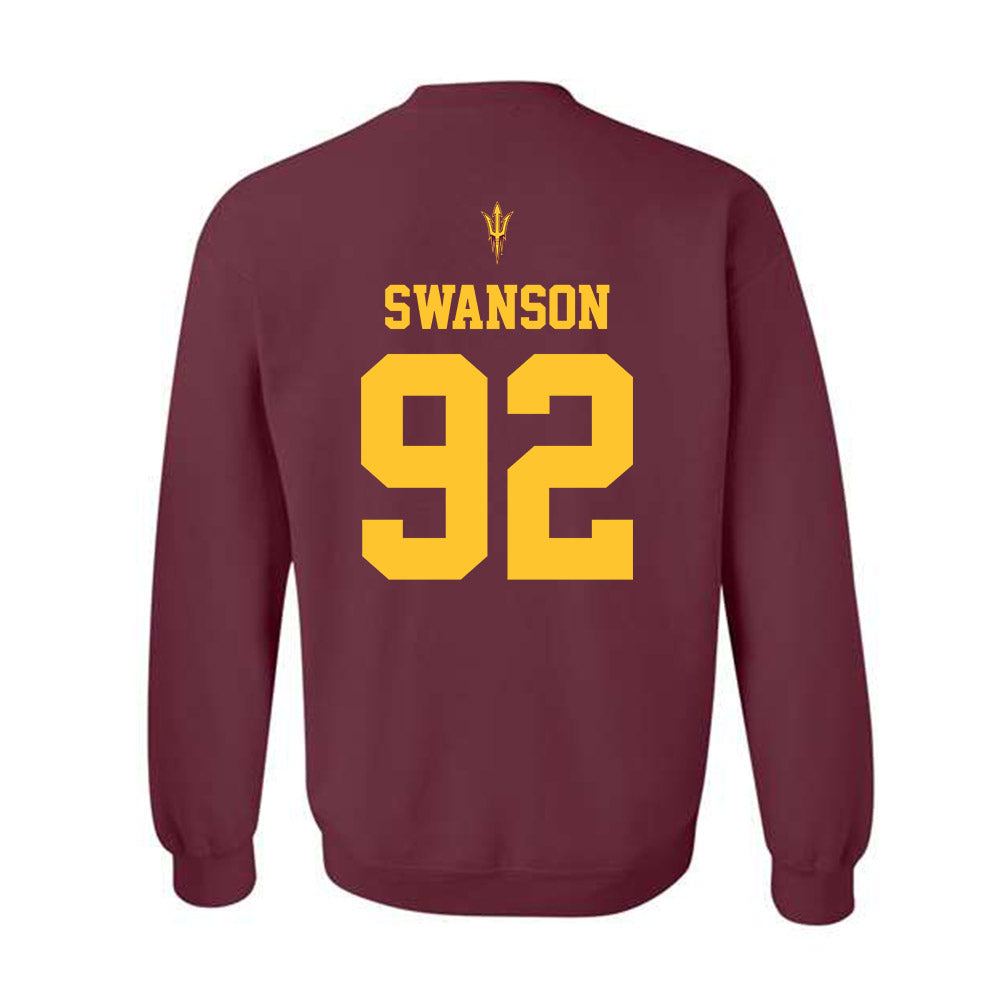 Arizona State - NCAA Football : Zac Swanson - Activate The Valley Crewneck Sweatshirt-1