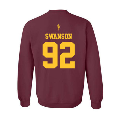Arizona State - NCAA Football : Zac Swanson - Activate The Valley Crewneck Sweatshirt-1