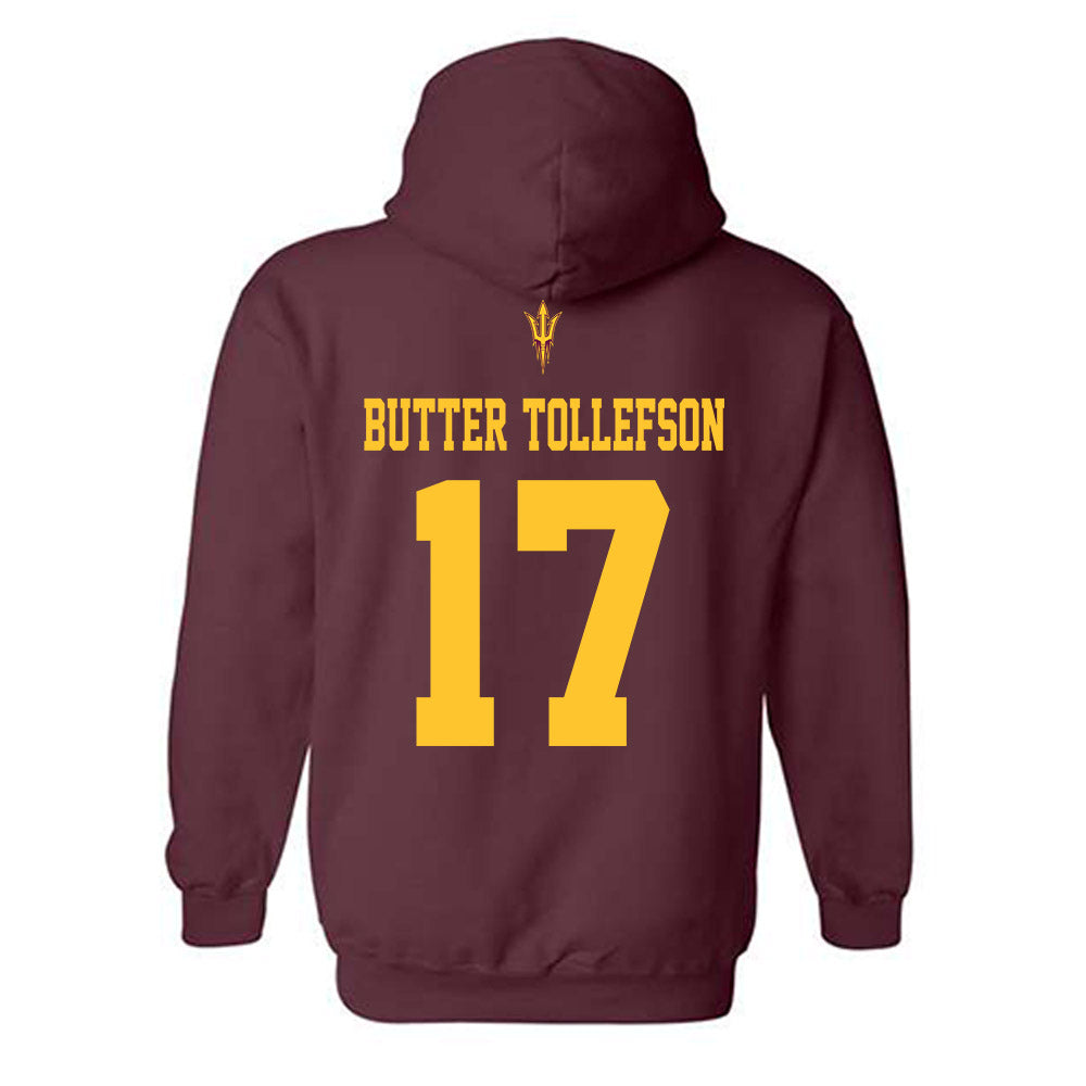 Arizona State - NCAA Football : Michael "Butter" Tollefson - Activate The Valley Hooded Sweatshirt-1
