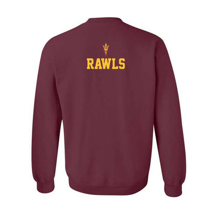 Arizona State - NCAA Football : Lyrik Rawls - Activate The Valley Crewneck Sweatshirt-1