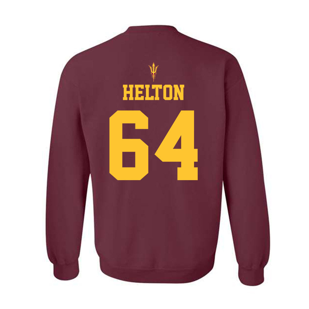Arizona State - NCAA Football : Wade Helton - Activate The Valley Crewneck Sweatshirt-1