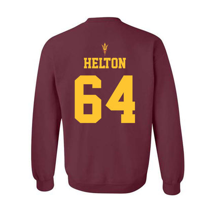Arizona State - NCAA Football : Wade Helton - Activate The Valley Crewneck Sweatshirt-1