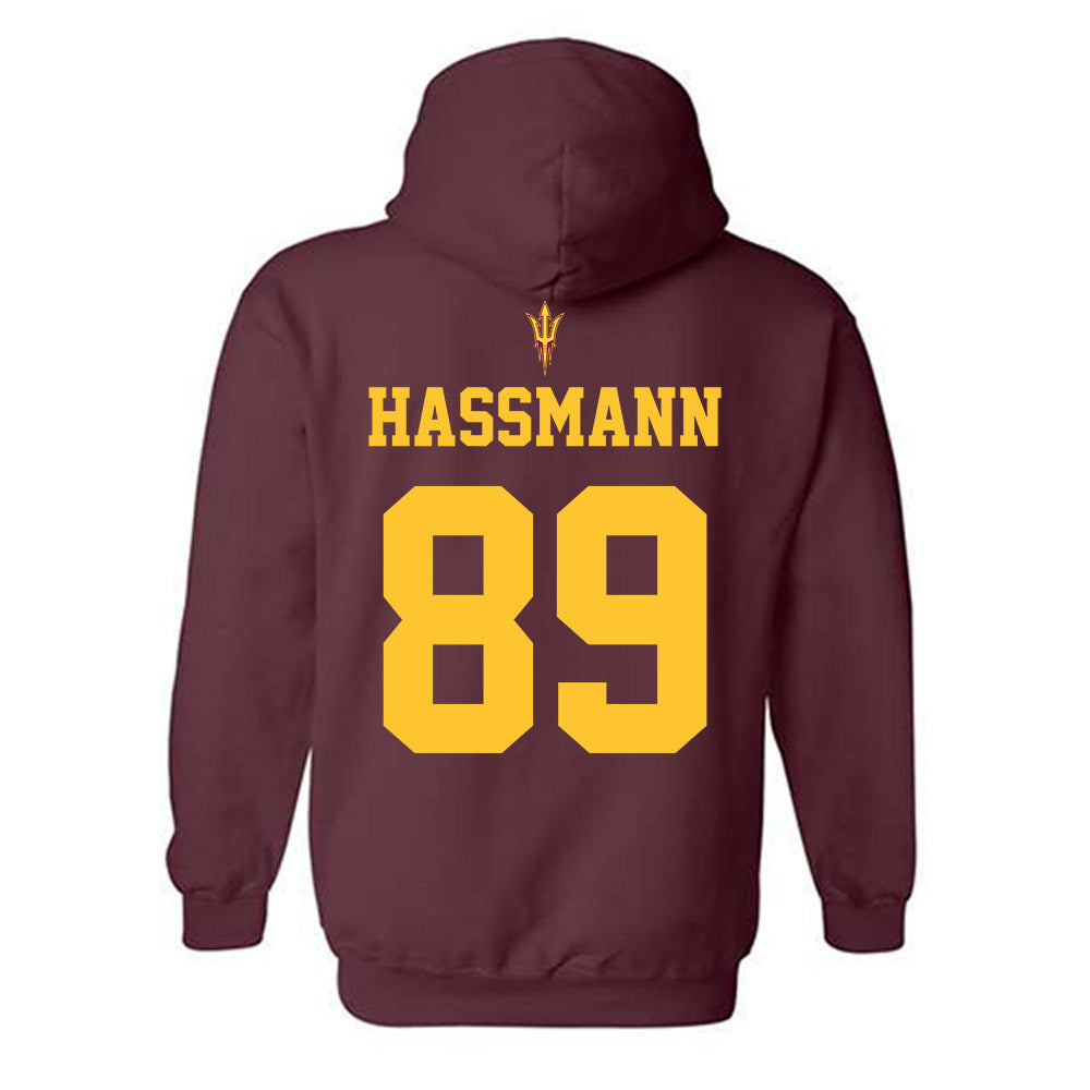 Arizona State - NCAA Football : Harry Hassmann - Activate The Valley Hooded Sweatshirt-1