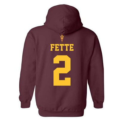 Arizona State - NCAA Football : Jake Fette - Activate The Valley Hooded Sweatshirt-1