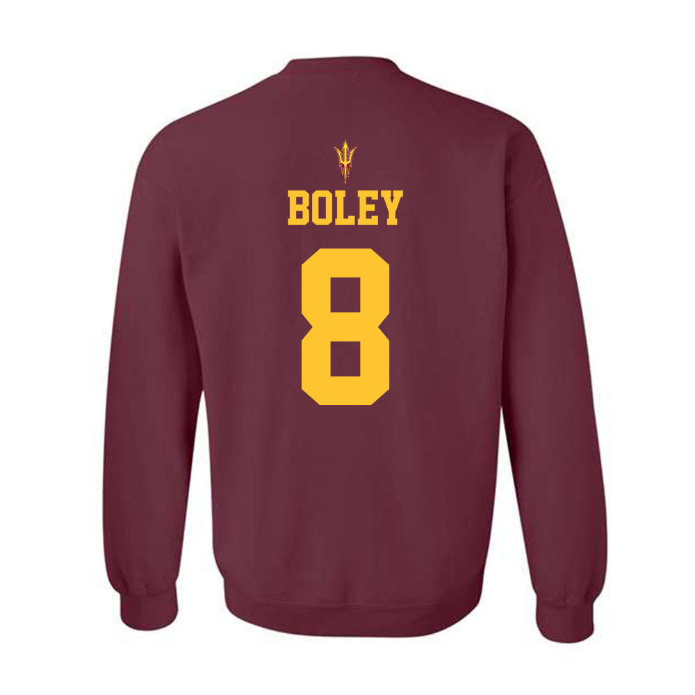 Arizona State - NCAA Football : Cutter Boley - Activate The Valley Crewneck Sweatshirt-1