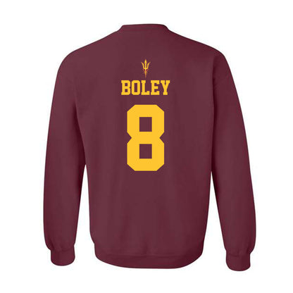 Arizona State - NCAA Football : Cutter Boley - Activate The Valley Crewneck Sweatshirt-1