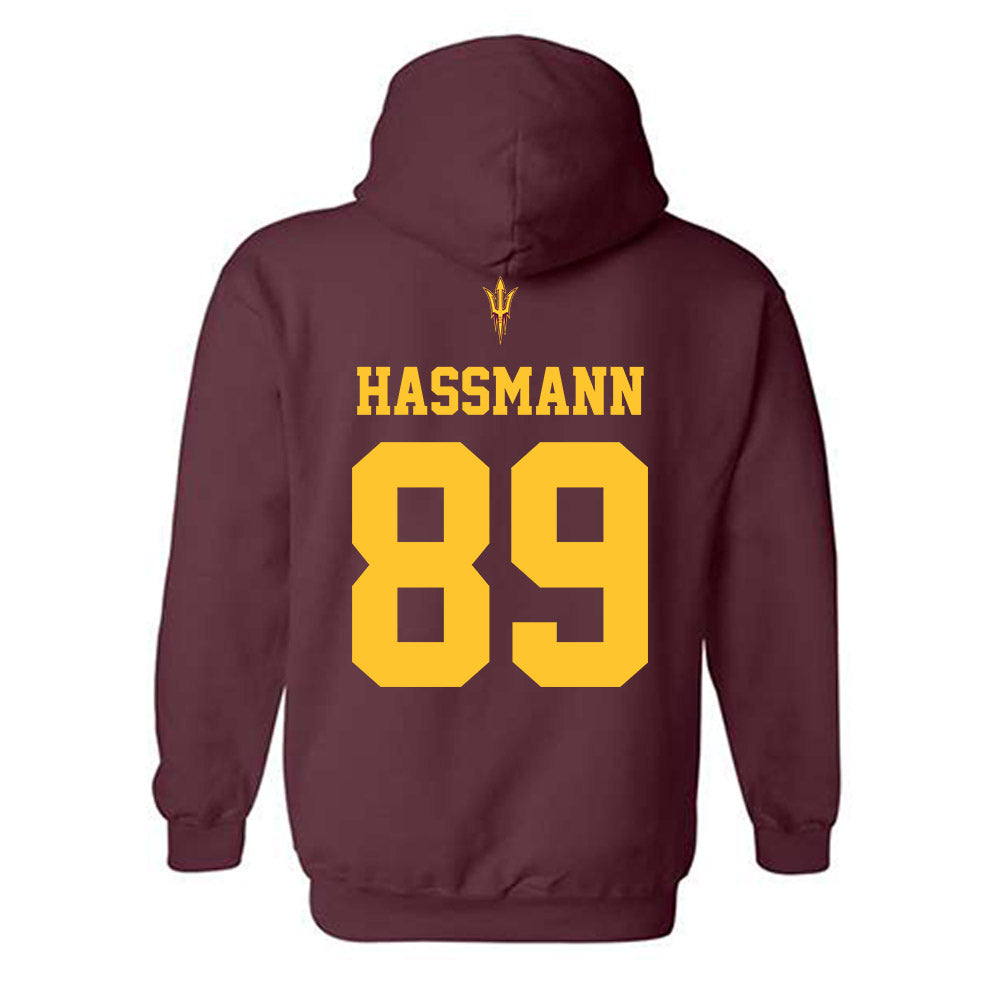Arizona State - NCAA Football : Harry Hassmann - Activate The Valley Hooded Sweatshirt-1
