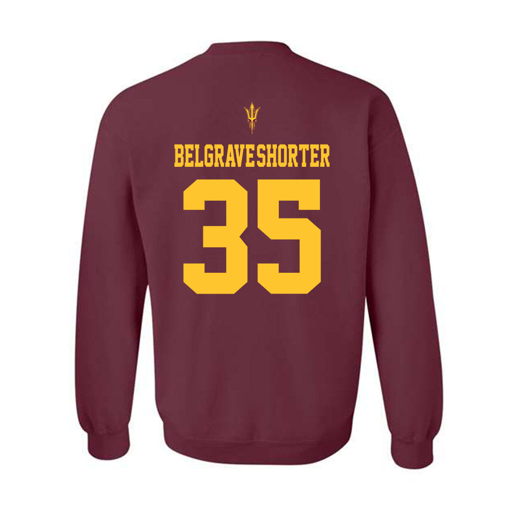 Arizona State - NCAA Football : Antoine Belgrave-Shorter - Activate The Valley Crewneck Sweatshirt-1