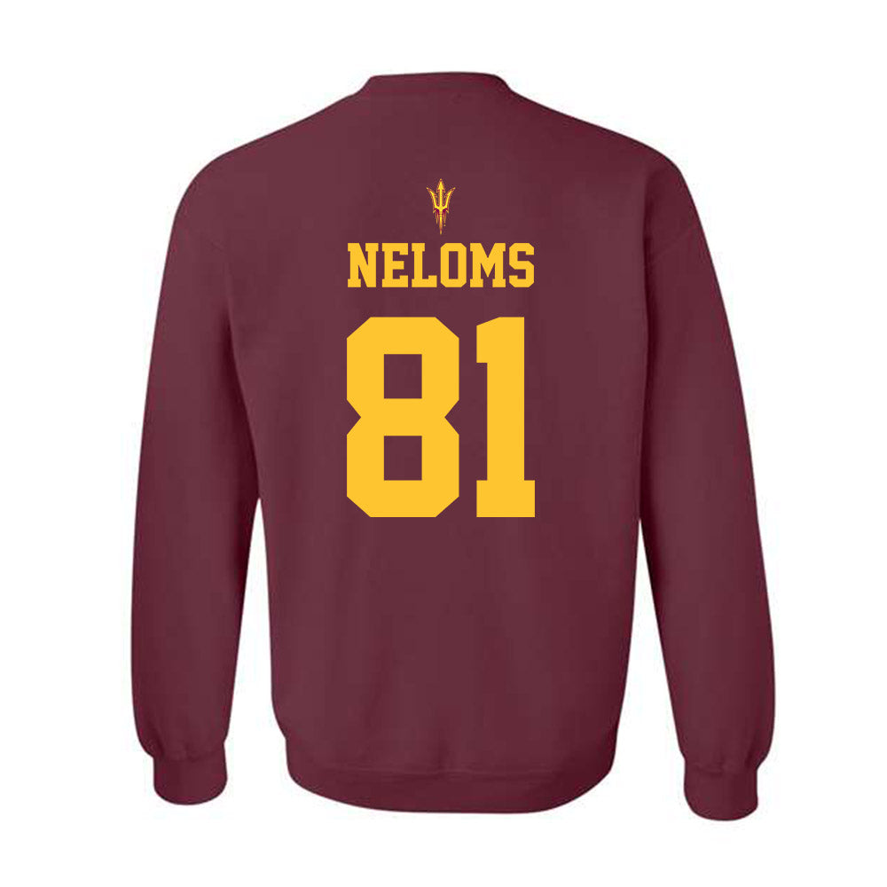 Arizona State - NCAA Football : Uriah Neloms - Activate The Valley Crewneck Sweatshirt-1