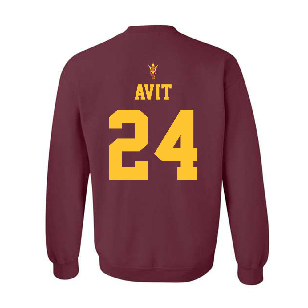 Arizona State - NCAA Football : David Avit - Activate The Valley Crewneck Sweatshirt-1