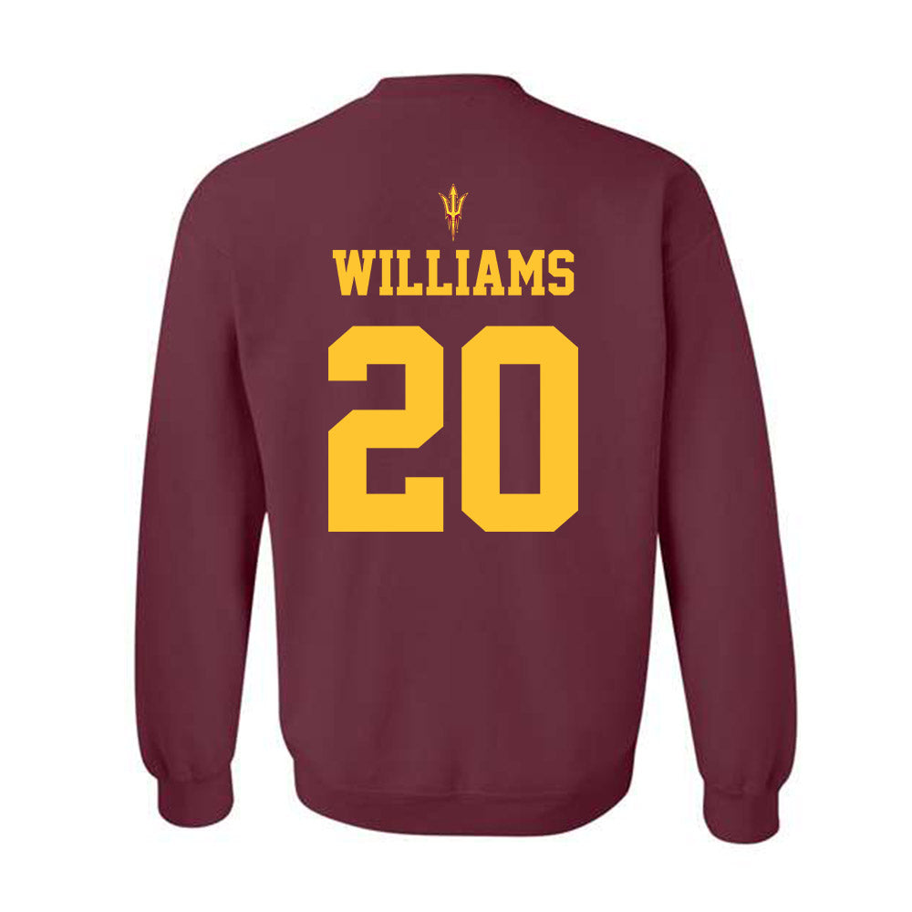 Arizona State - NCAA Football : Maurice Williams - Activate The Valley Crewneck Sweatshirt-1