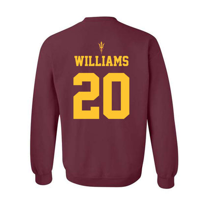 Arizona State - NCAA Football : Maurice Williams - Activate The Valley Crewneck Sweatshirt-1