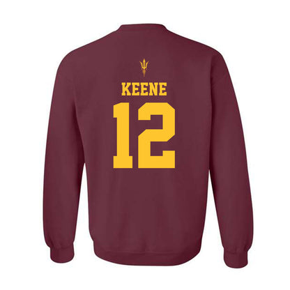Arizona State - NCAA Football : Mikey Keene - Activate The Valley Crewneck Sweatshirt-1