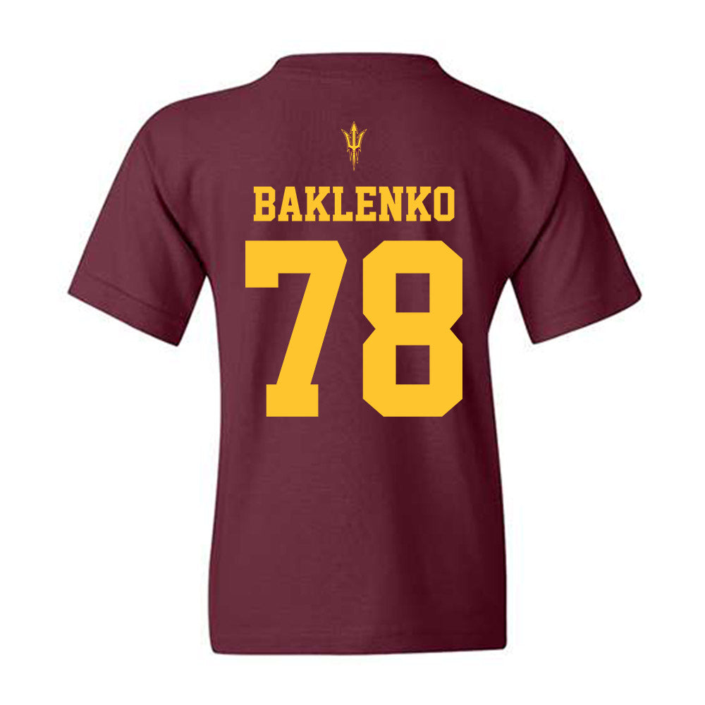 Arizona State - NCAA Football : Luke Baklenko - Activate The Valley Youth T-Shirt-1