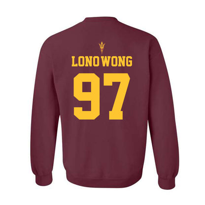 Arizona State - NCAA Football : Blazen Lono-Wong - Activate The Valley Crewneck Sweatshirt-1