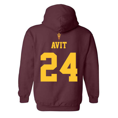 Arizona State - NCAA Football : David Avit - Activate The Valley Hooded Sweatshirt-1