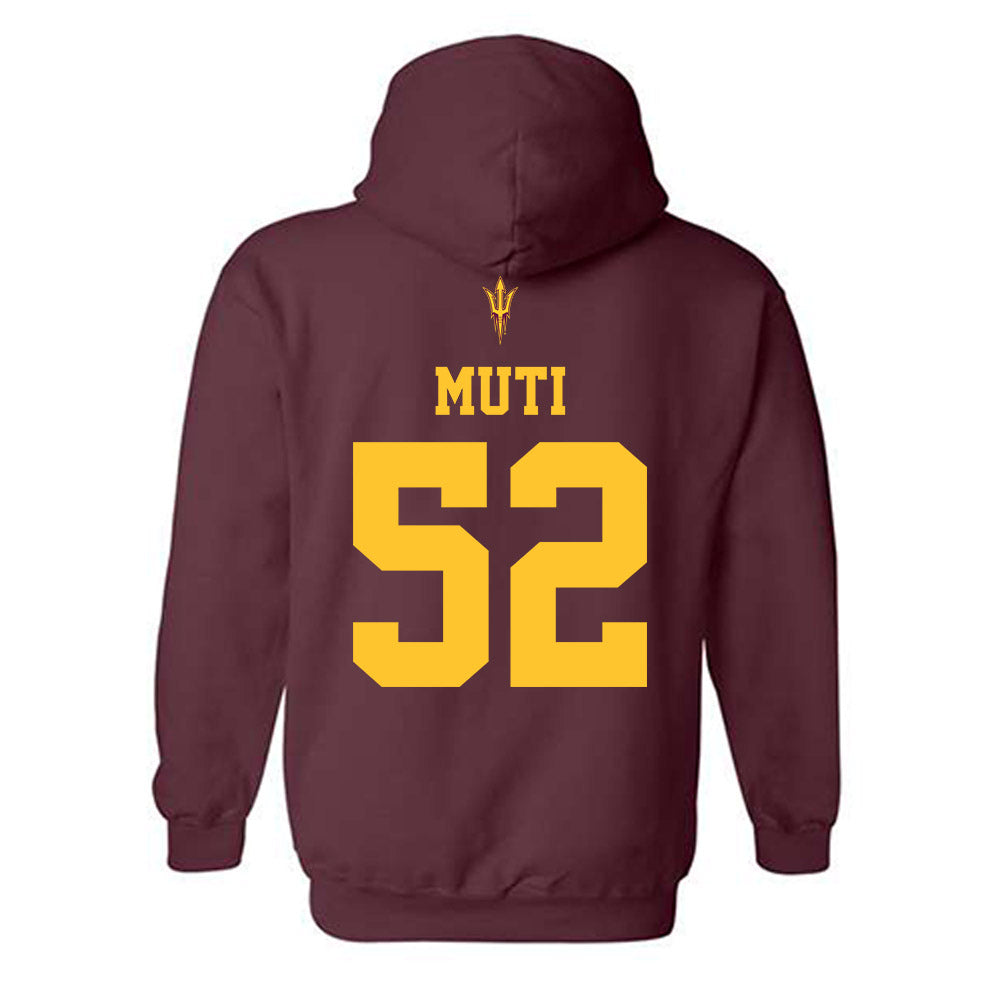 Arizona State - NCAA Football : Ui Muti - Activate The Valley Hooded Sweatshirt-1