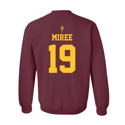 Arizona State - NCAA Football : Landen Miree - Activate The Valley Crewneck Sweatshirt-1