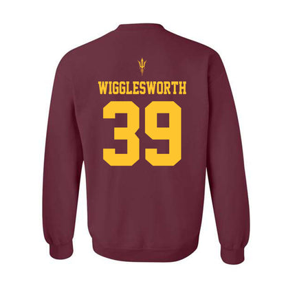 Arizona State - NCAA Football : Tyler Wigglesworth - Activate The Valley Crewneck Sweatshirt-1